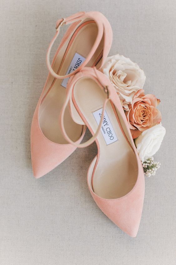 Scarpe sposa peach fuzz 2024